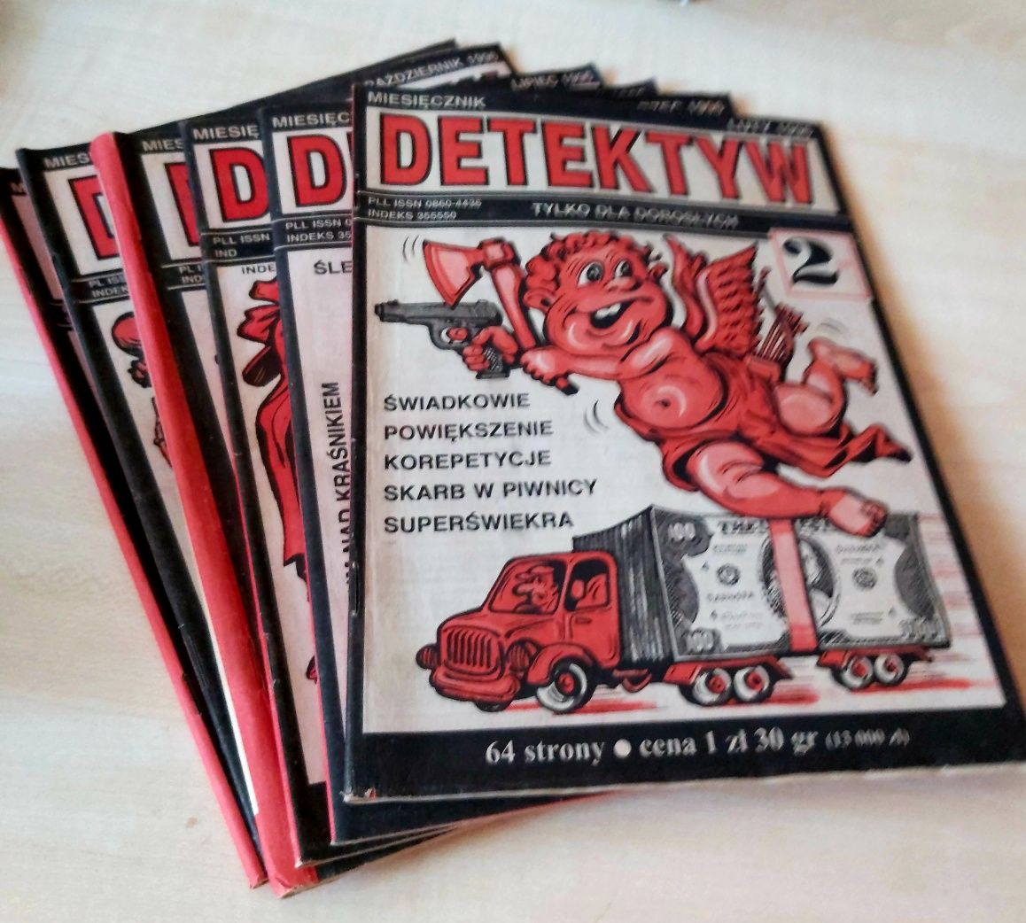 DETEKTYW miesięczniki  archiwalne + dodatek specjalny