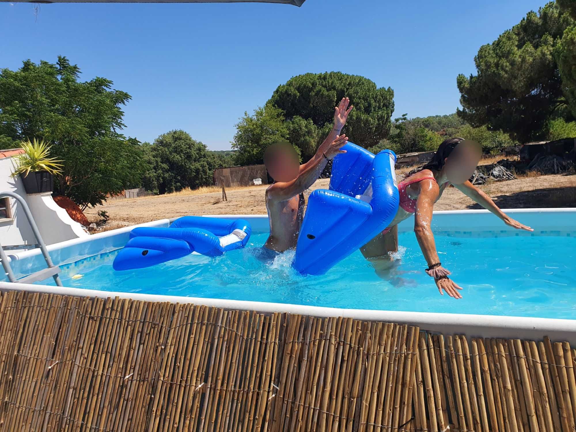Pool, piscina Bestway ca. 4,88X2,44X1.22m com filtro de areia