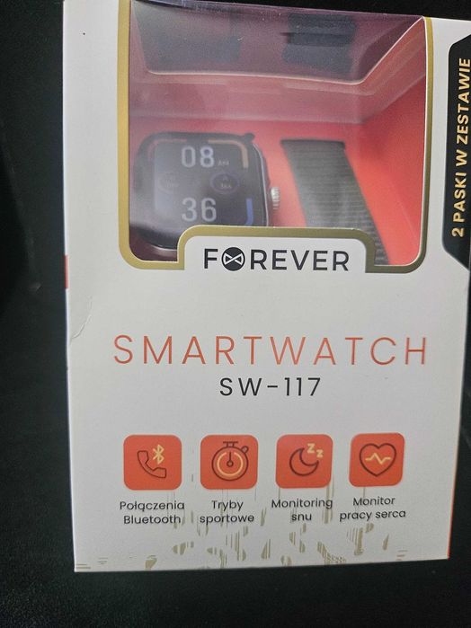 Smartwatch forever SW 117 2 paski Super Jakość Zegarek sportowy nowy
