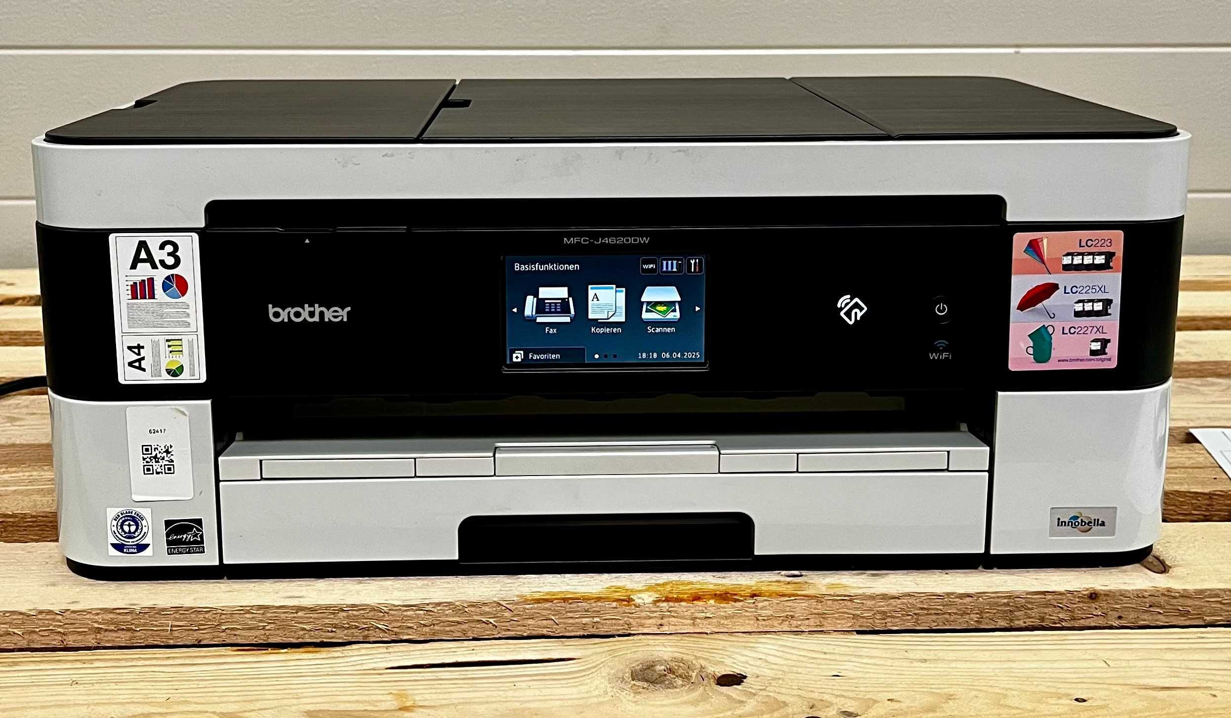 Brother MFC-J4620DW drukarka/skaner/kopiarka/A4/A3/NFC/WiFi/USB
