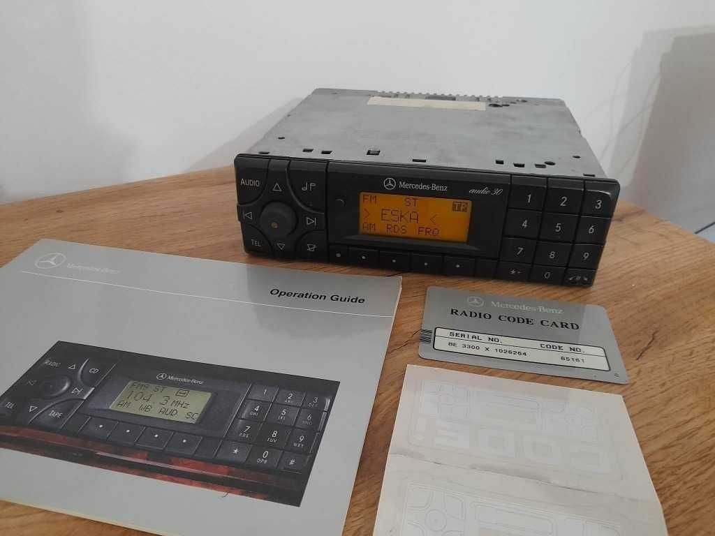 Radio Mercedes Becker audio 30 be3300 r129 w140 w124 r107 w210