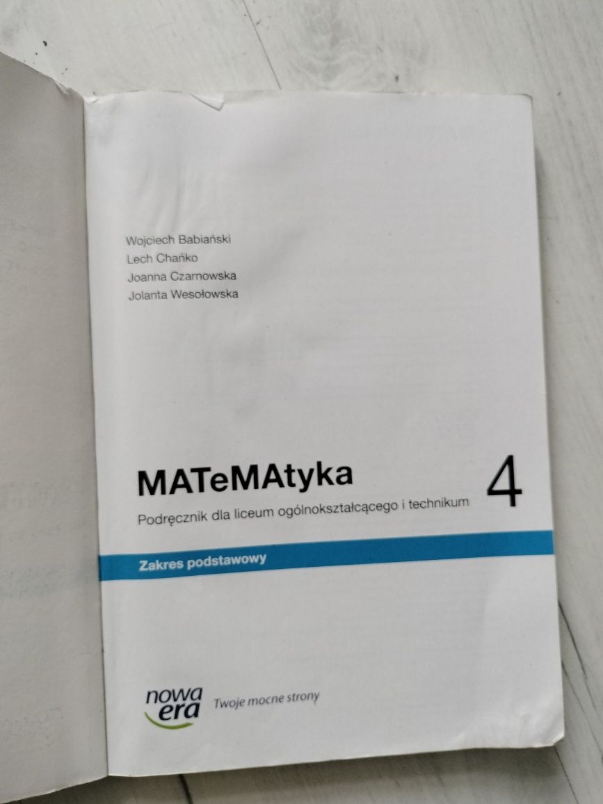 Matematyka 4 zakres podstawowy