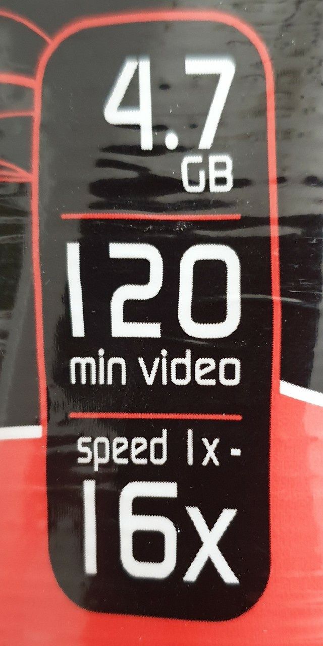 11 Plyt DVD -R 4.7 GB 120 min Prędkość 16 x.