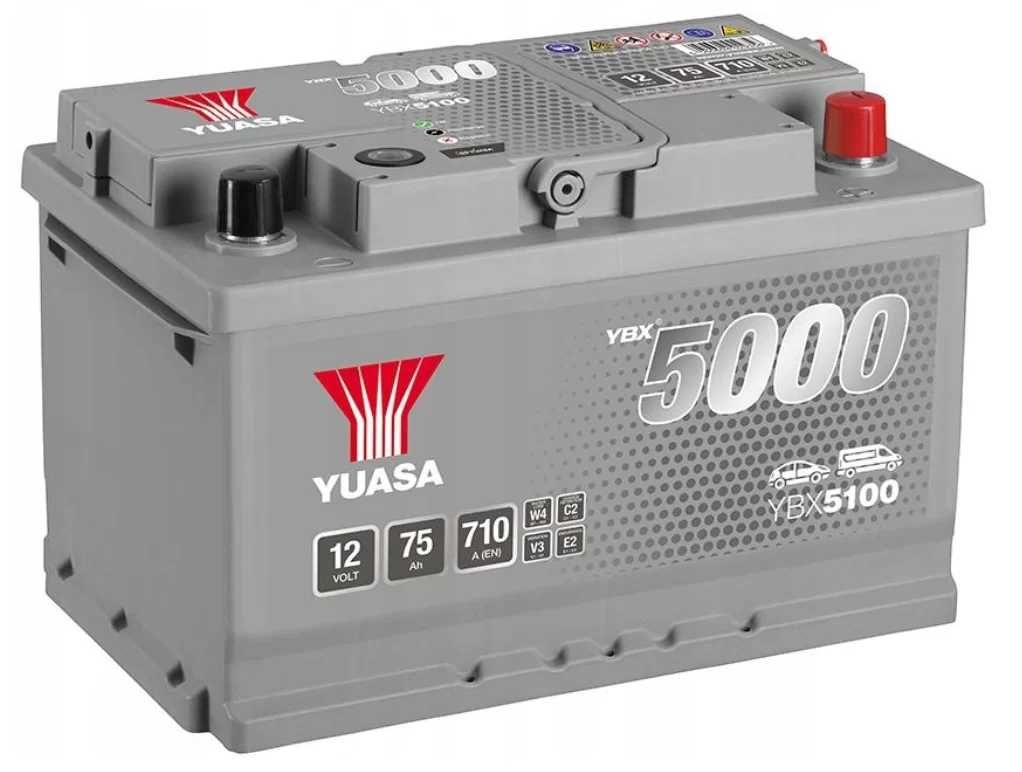 Akumulator Yuasa Silver 12V 75Ah 710A EN Prawy Plus