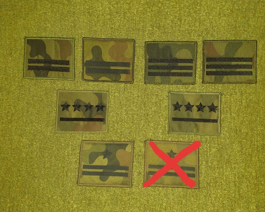 Stopień wojskowy na gore-tex WP,militaria,demobil,ozdoba,wz.93,kolekcj