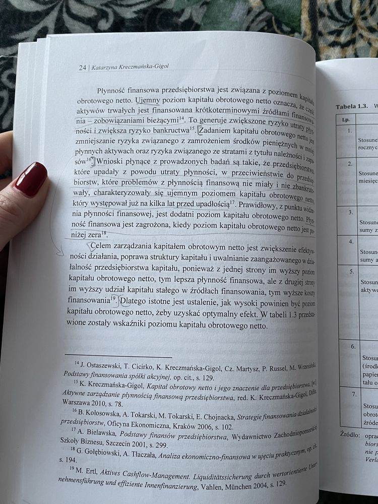 Analiza płynności finansowej przedsiębiorstwa - K. Kreczmańska-Gigol