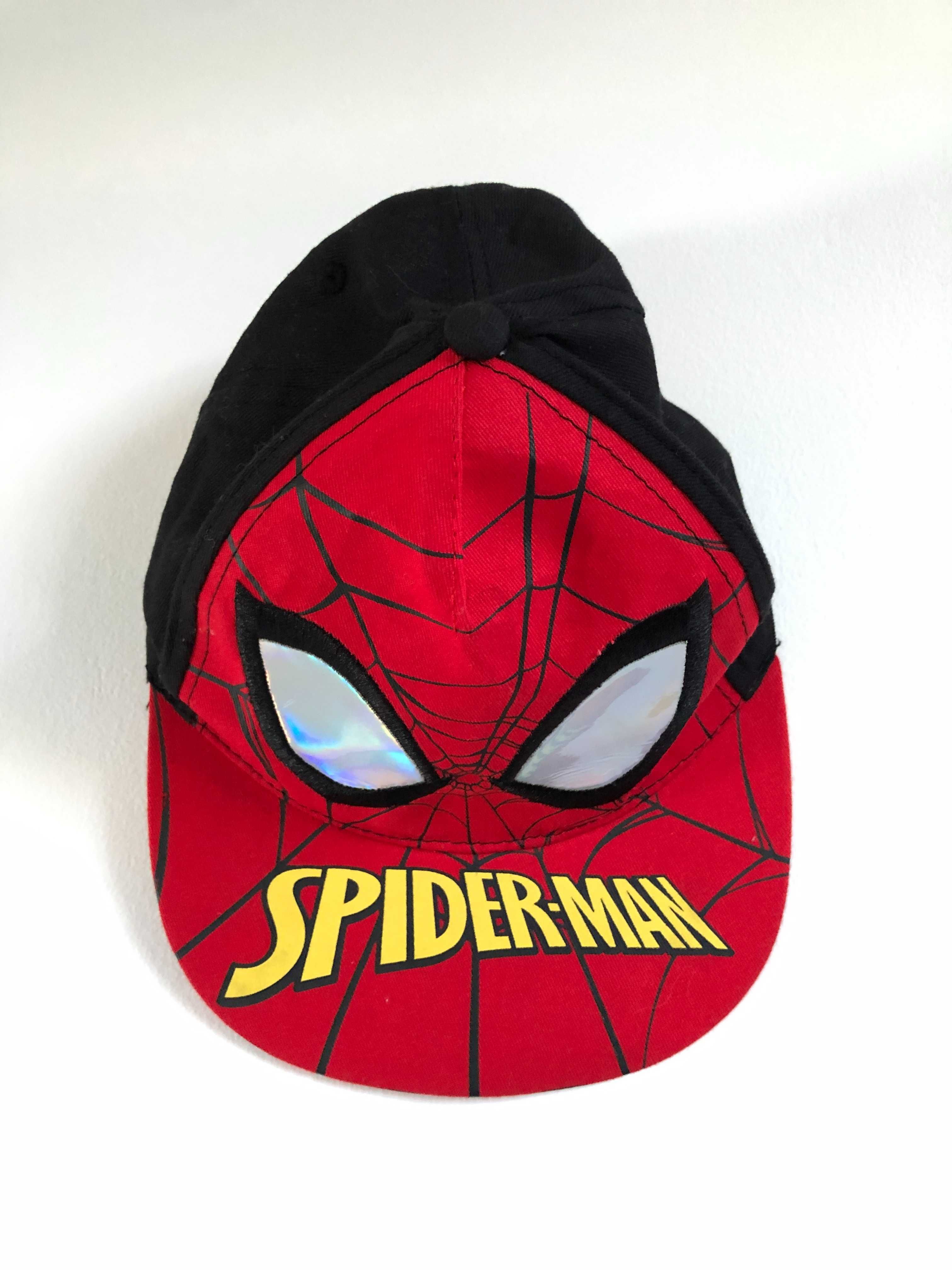 Czapka dziecięca Marvel Spiderman z daszkiem bawełna roz 52 jak nowa