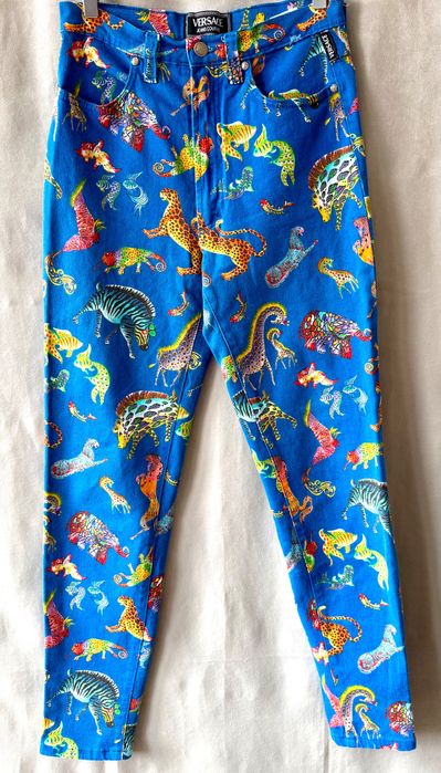 #Versace, Spodnie, Jeans, Couture, Kolor, Print, Rozmiar M