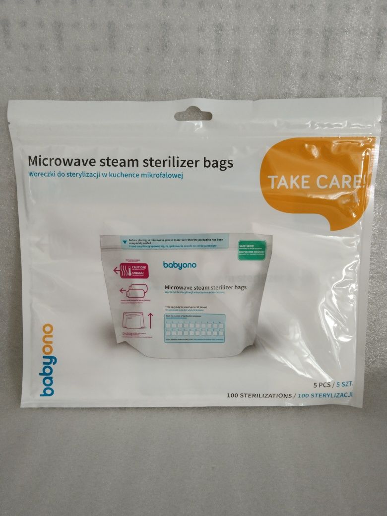 Woreczki do sterylizacji w mikrofali mikrofalówce BabyOno
