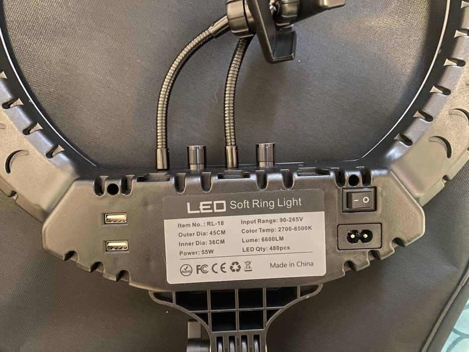 Кольцевая светодиодная лампа LED Soft Ring Light RL-18