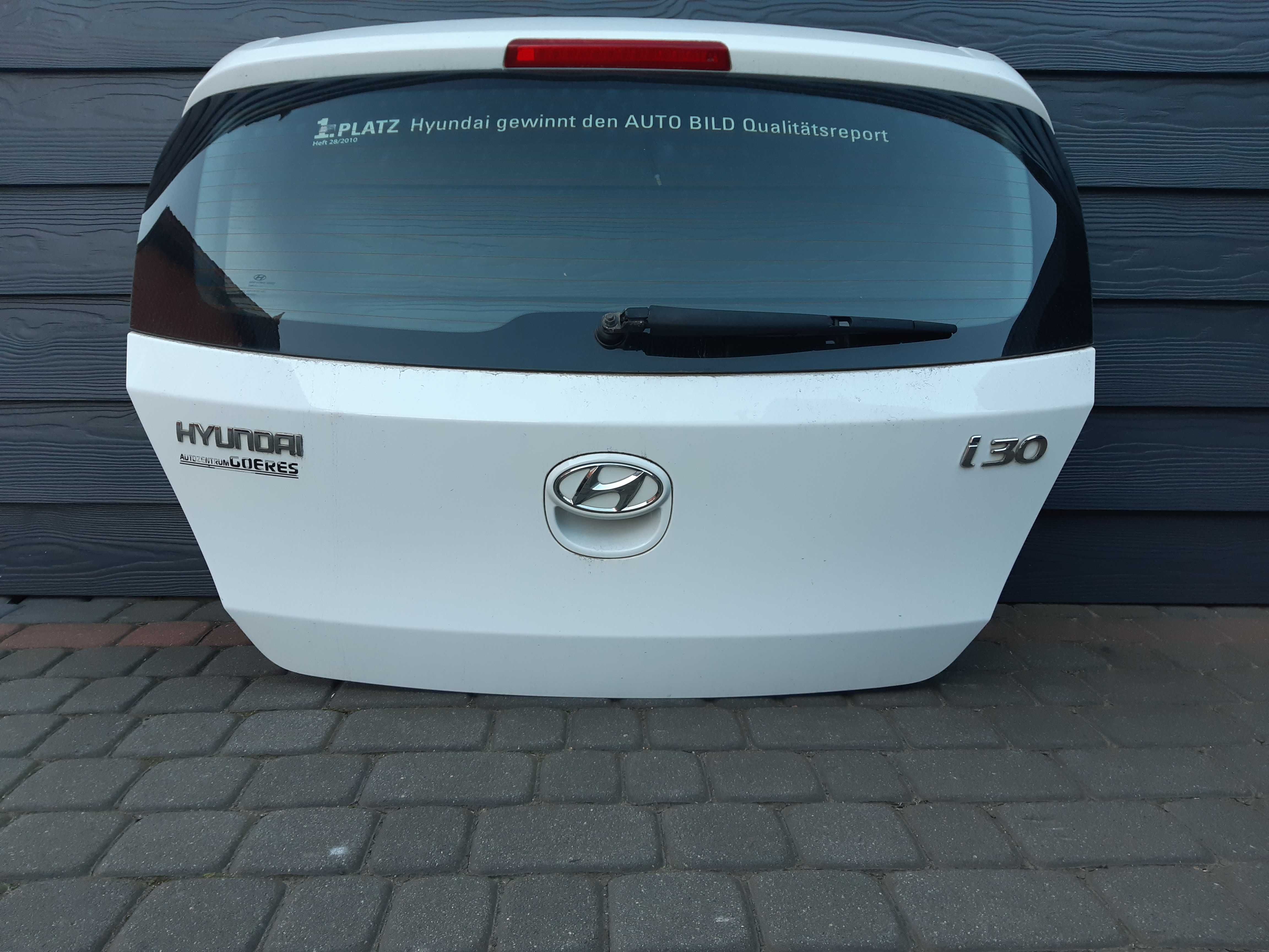 Hyundai I30 I LIFT 2011r HB Klapa Tylna  kod Lakieru 7F Biała Jak Nowa