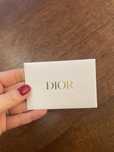 Koperta dior wraz z zaleceniami uzytkowania