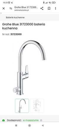 Grohe Blue bateria zlewozmywakowa kuchenna