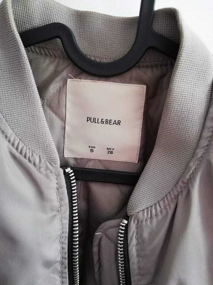 Szara bomberka kurtka top gun pull&bear rozmiar 34 must have