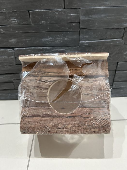 Domek drewniany dla chomika gryzoni Panama pet budka 15x13x14 cm Nowy