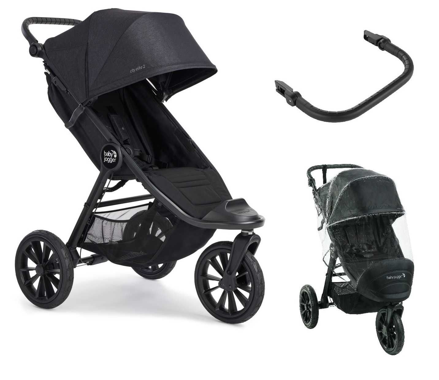 Baby Jogger City Elite 2 +pałąk + folia wózek spacerowy z opcją 2w1