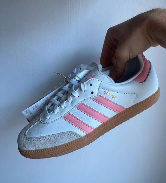 Samba różowe buty adidas samby modne obuwie adidas popularne