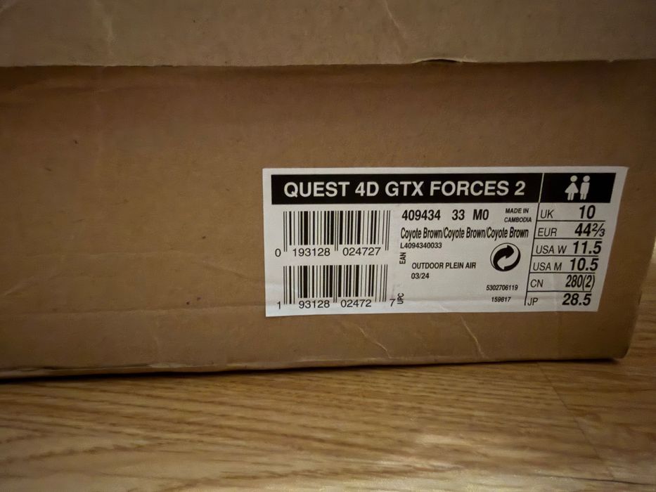 Тактичні черевики Salomon Quest 4D GTX Forces 2