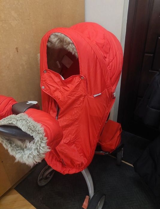 Зимний комплект на коляску stokke.