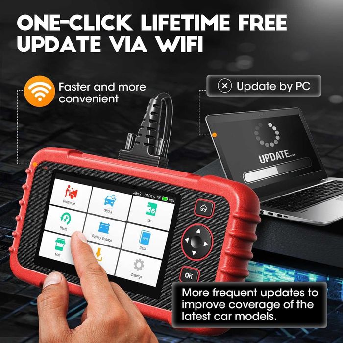 Launch CRP123X V2 Maquina Diagnóstico OBD Actualizações Grátis (NOVO)