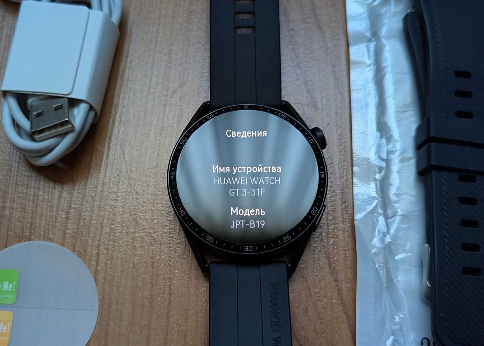 Смарт часы HUAWEI Watch GT 3 46mm Black AMOLED + Подарки