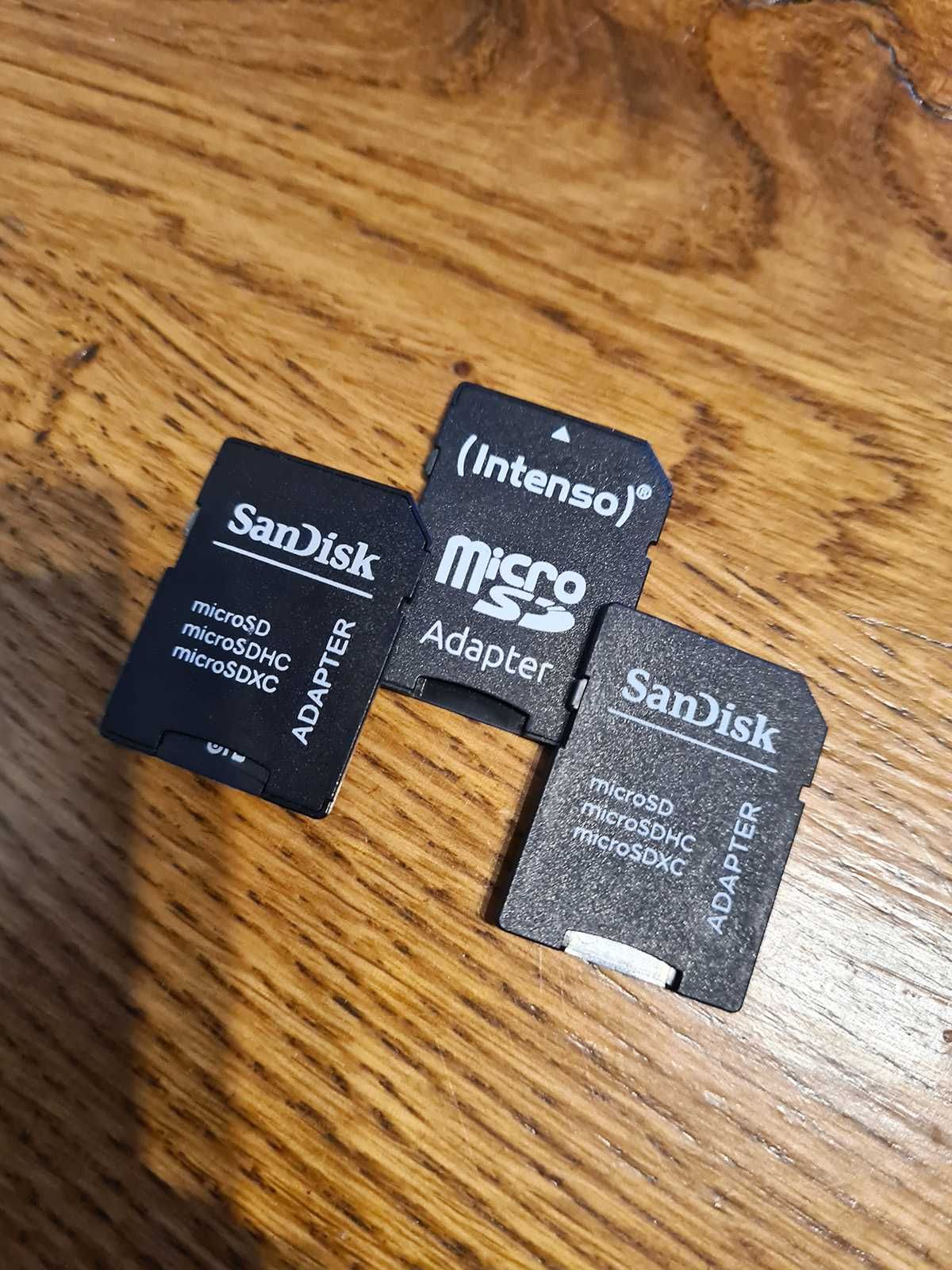 Adaptery SD/microSD - 3 sztuki, Intenso, SanDisk