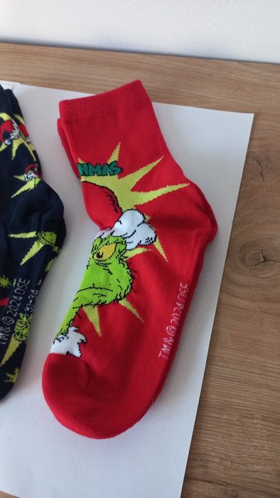 Skarpetki dziecięce świąteczne The Grinch rozmiar 31-34 3pak