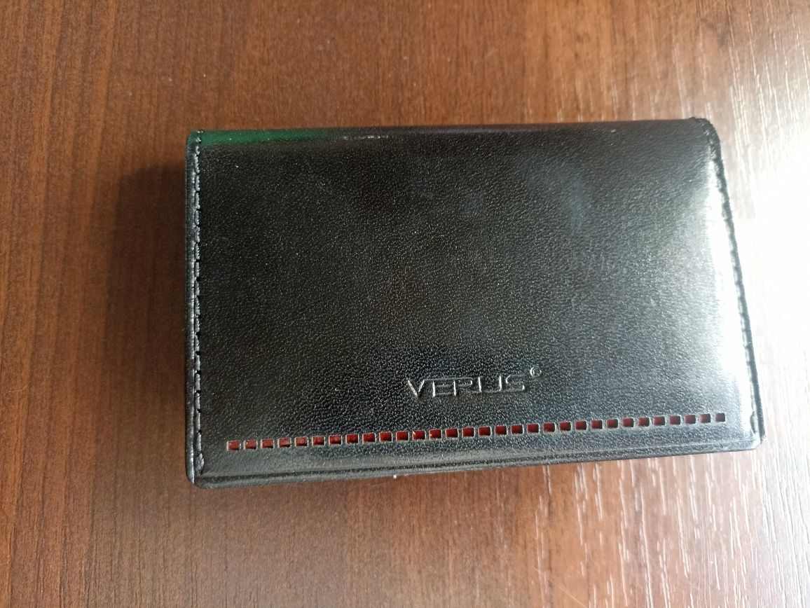 Portfel męski na karty etui card holder SKÓRA prezent