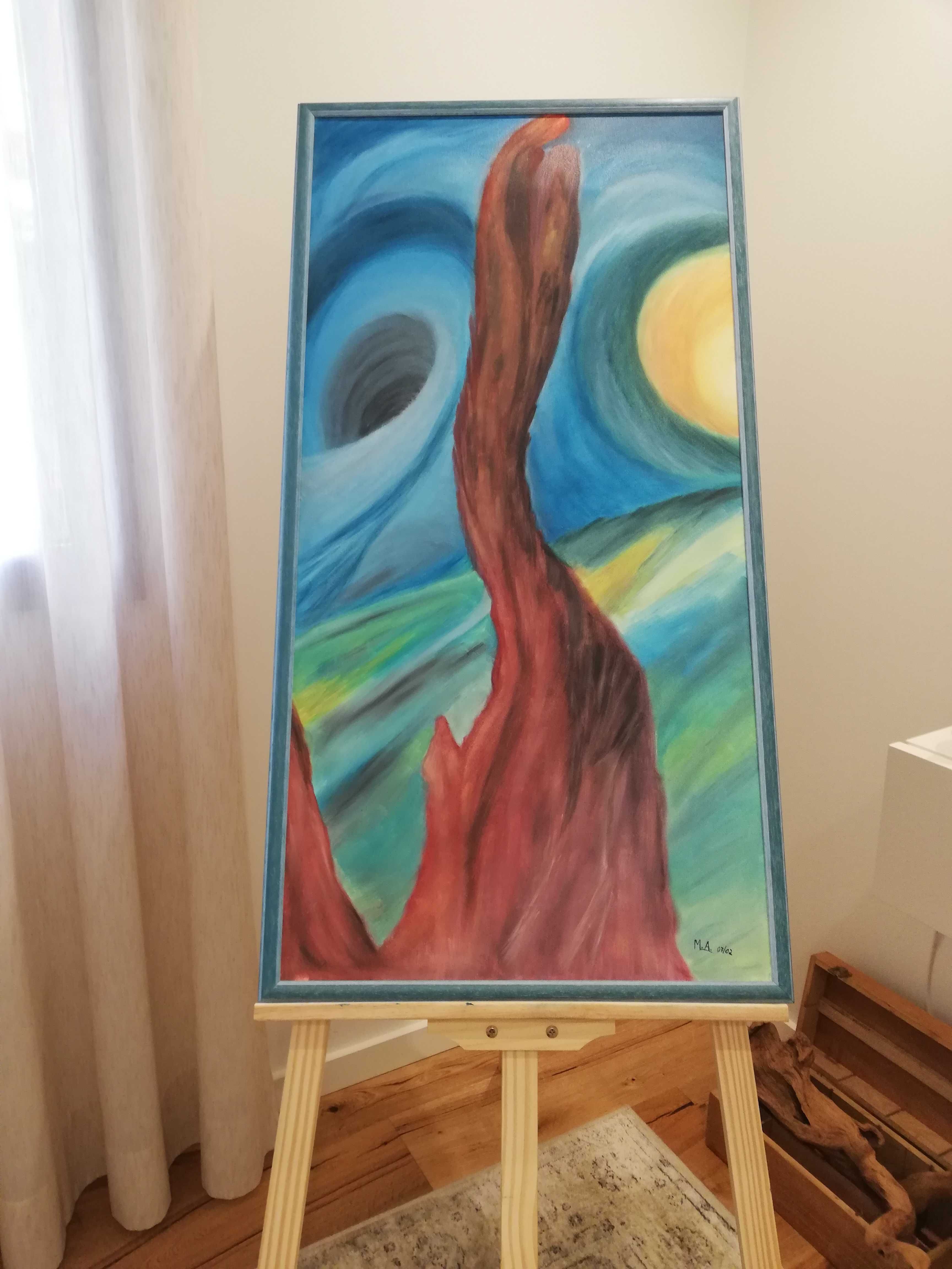 Pintura a óleo sobre tela