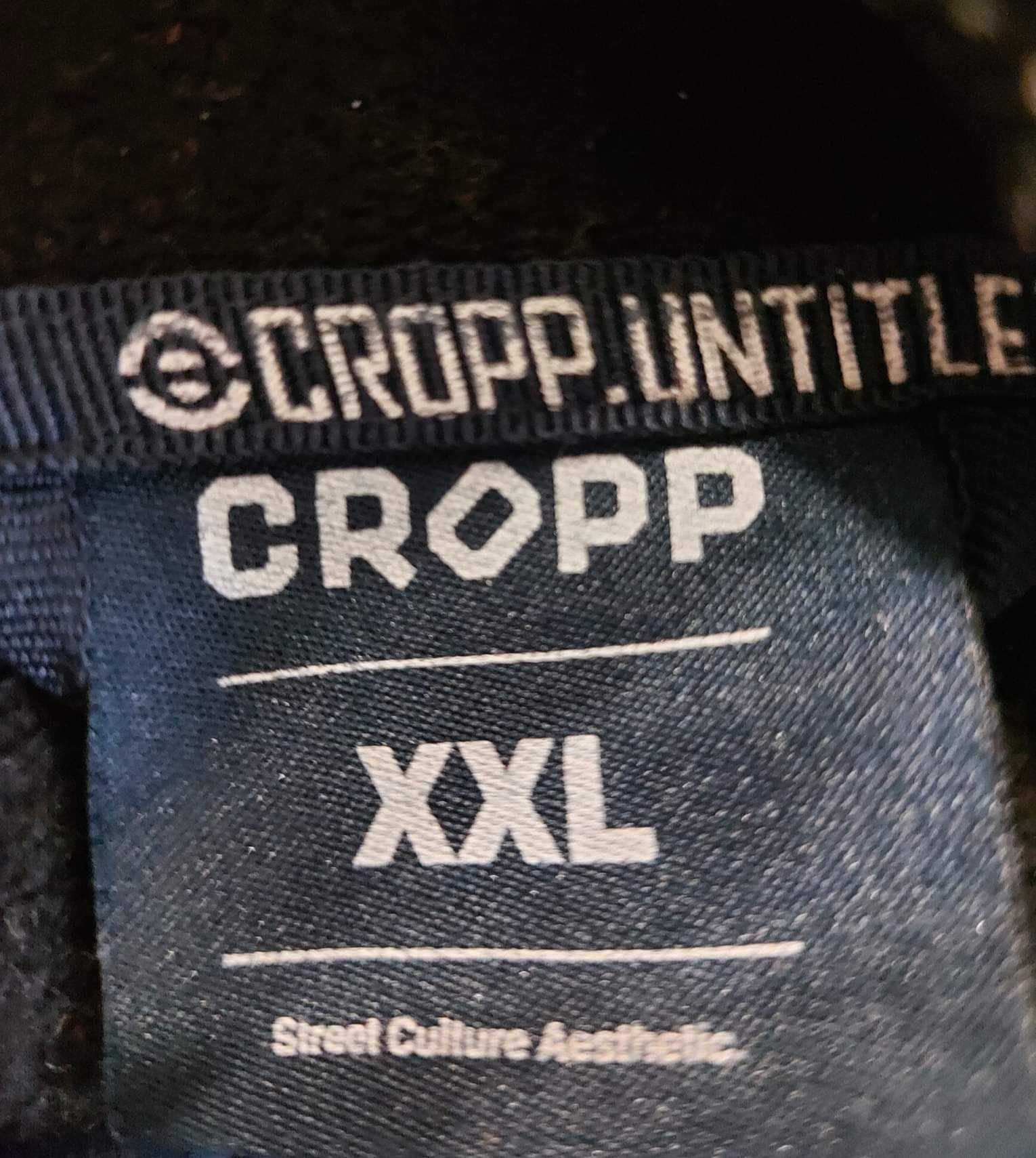 Kurtka jesienna męska granatowa z kapturem Cropp, dobry rozm. XL/L