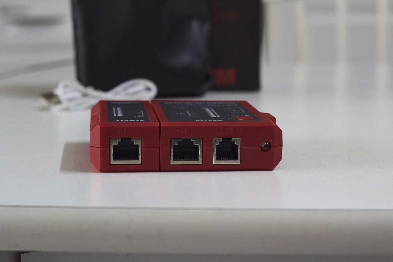 Testador de cabos de rede – RJ11, RJ12, RJ14 e RJ45