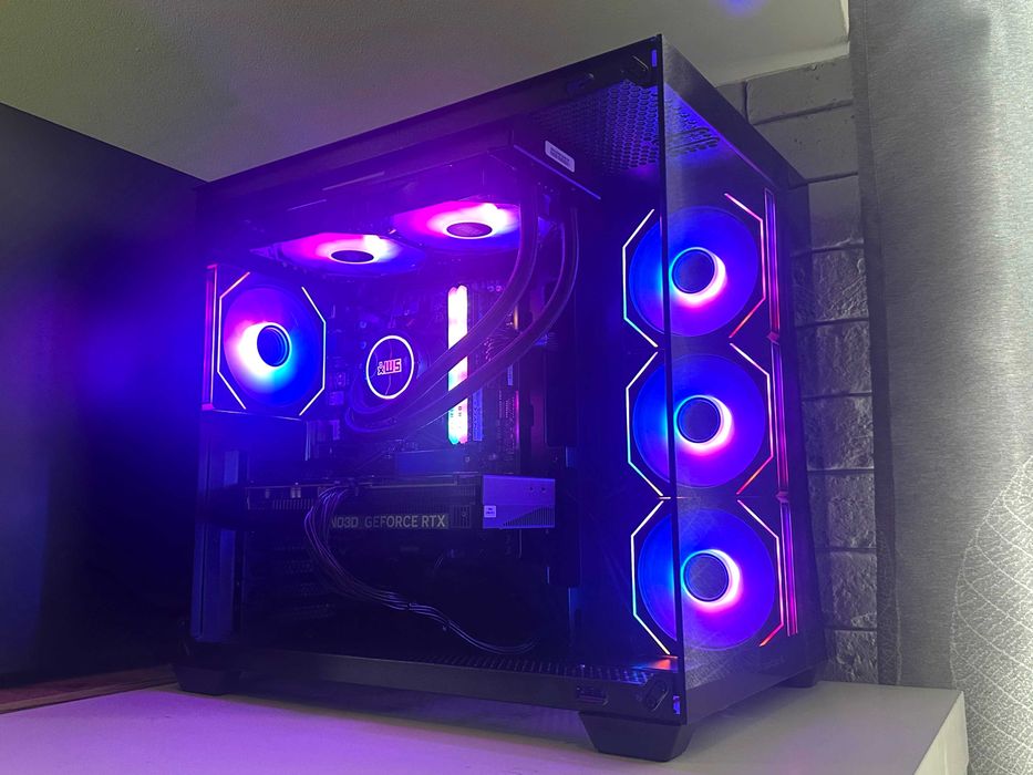 Nowy Komputer RTX 5060 Ryzen 5 FV23% AIO Akwarium Gamingowy do Gier