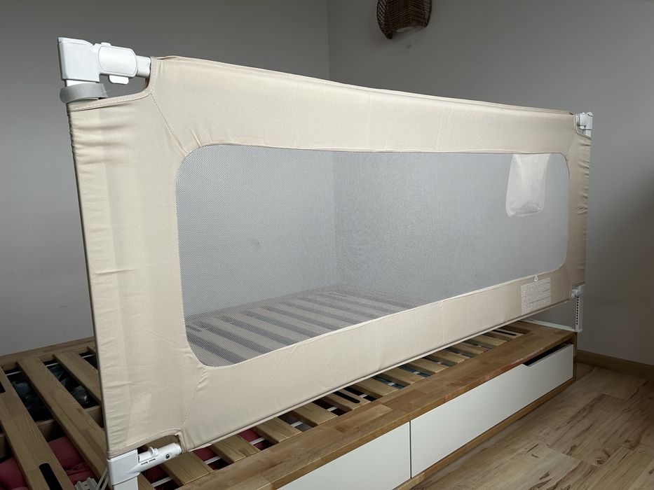 TULANO barierka ochronna 180 x 70 cm płotek zabezpieczenie do łóżka