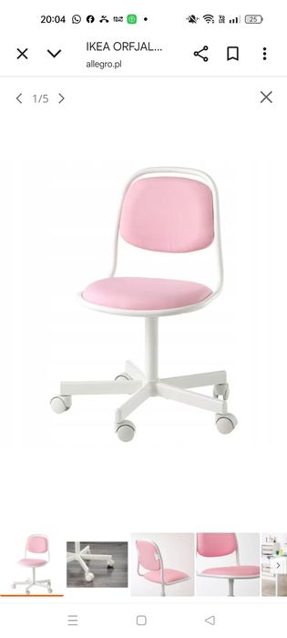 Krzesełko ikea do biurka