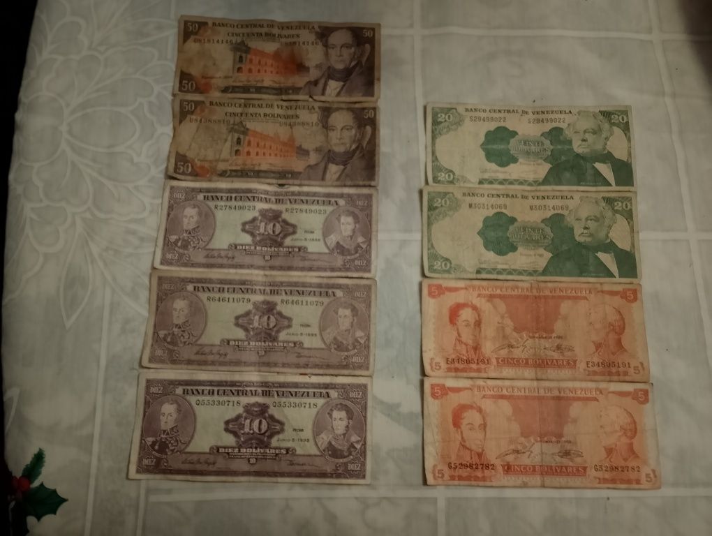 Notas antigas venezuelanas
