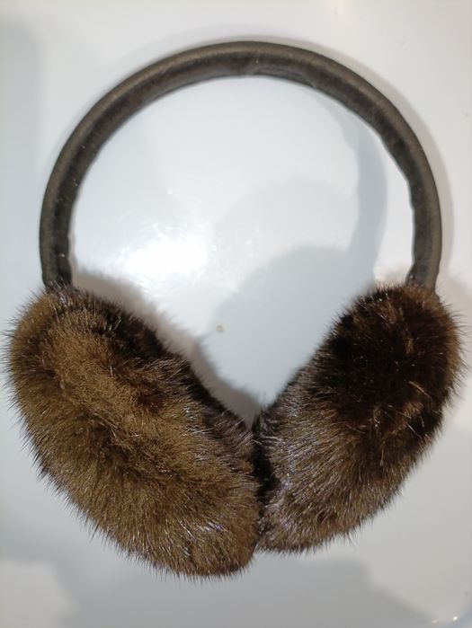 Навушники від холоду жіночі на ободі хутро натуральне