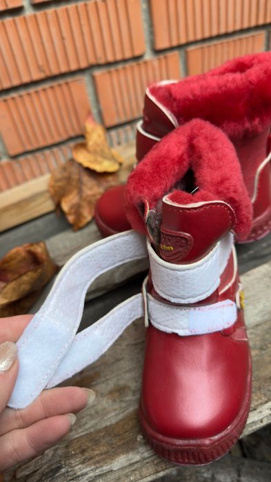25р теплі зимні черевички чоботи на дівчинку зимние ботинки на девочку
