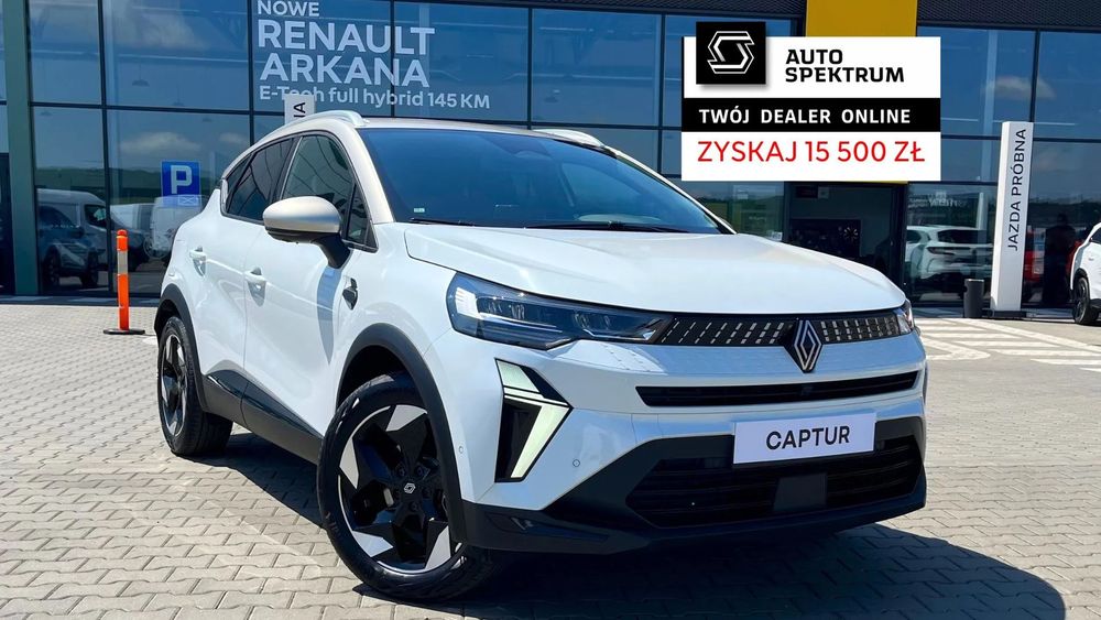 Renault Captur techno E-Tech full hybrid 160 / 1.8 / ZYSKAJ 15 500 zł z FINANSOWANIEM