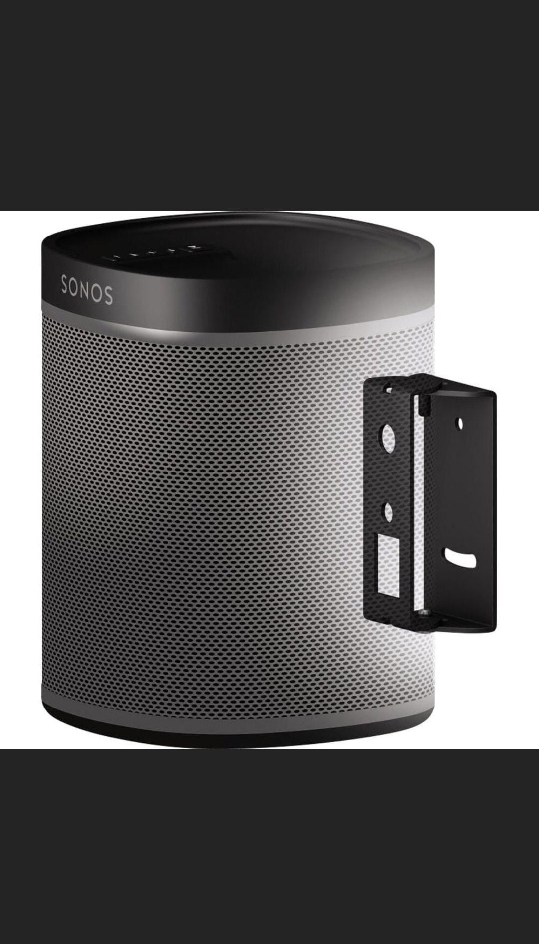 HAMA Uchwyt ścienny do głośników Sonos Play: 1 czarny wall bracket