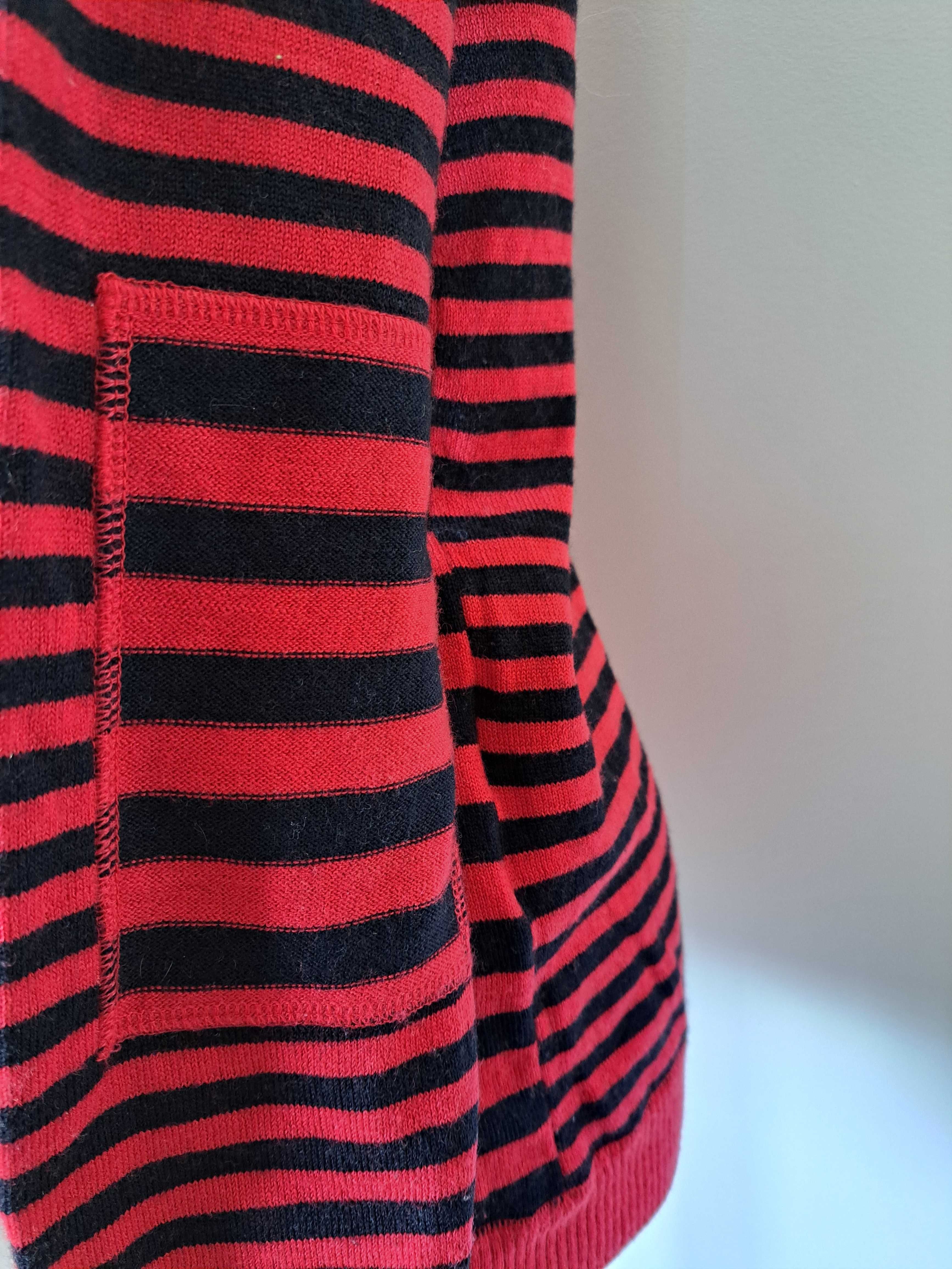 Sweter w paski merino