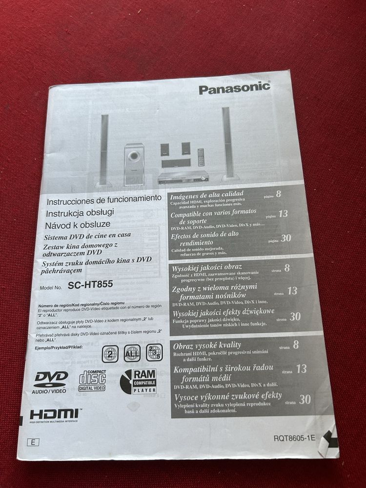 Kino domowe Panasonic SC-HT855