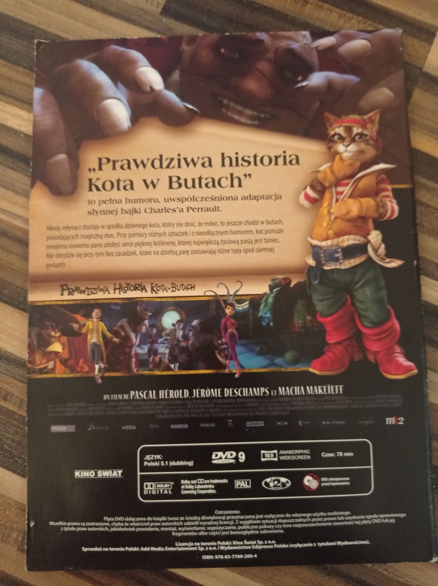 Prawdziwa historia Kot w butach DVD