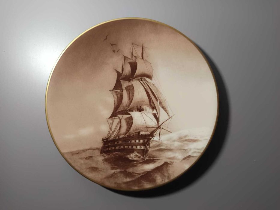 Prato “Navio em Alto Mar” – Rei D. Carlos I (Edição Limitada 1996)