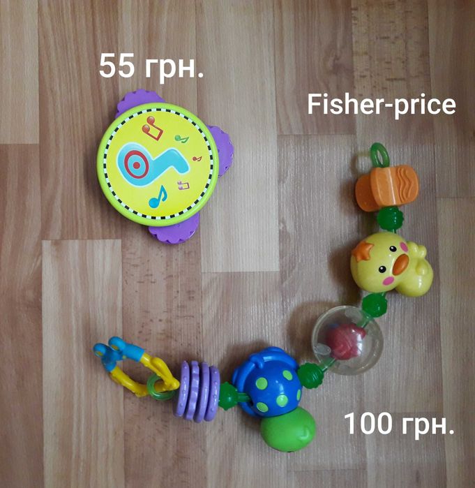 Погремушка, грызунок Сhicco,  Fisher price, Simba, Nuby, playgro