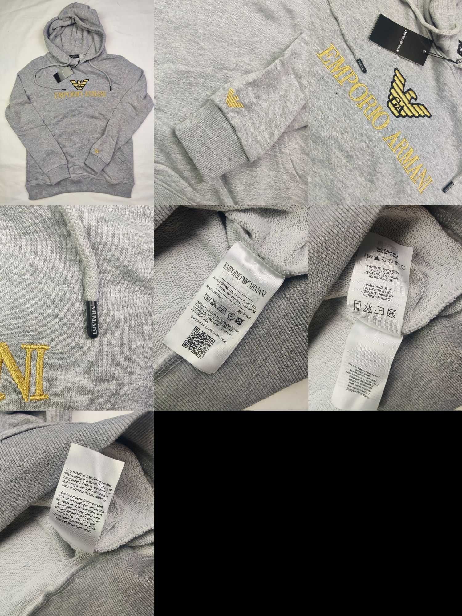Bluza męska z kapturem Armani Hugo Boss Tommy Hilfiger logowane OUTLET