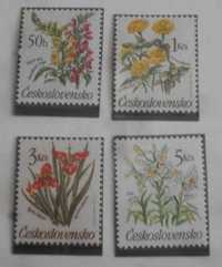 Znaczki pocztowe- Czechosłowacja -kwiaty 80r