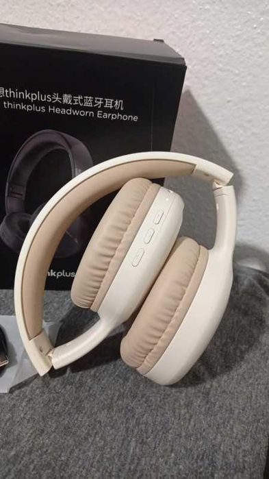 Fones Lenovo sem fio - TH30 - Beje - Novo!!