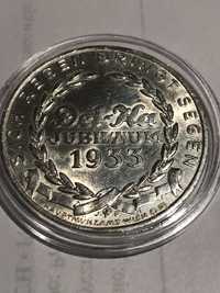 Medal Austria Republika 1933 Firma Del-Ka srebro