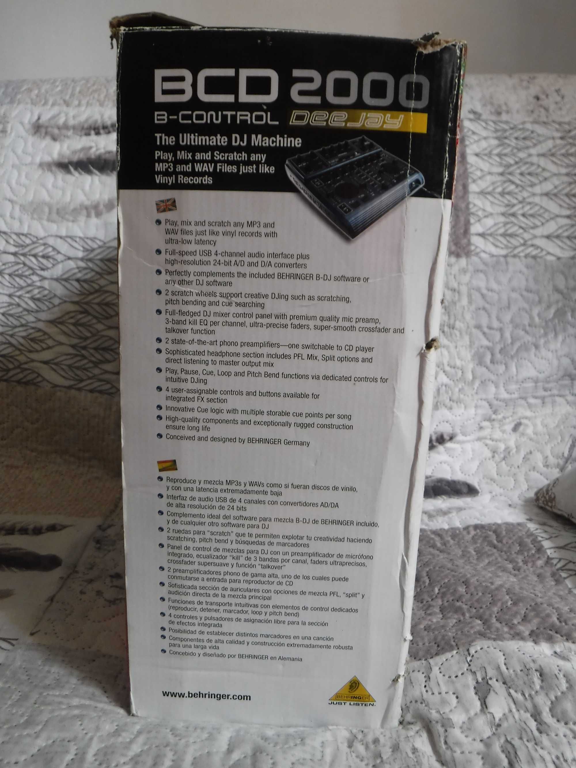 Behringer BCD200 dj’ski kontroler usb midi z mikserem audio interfejs