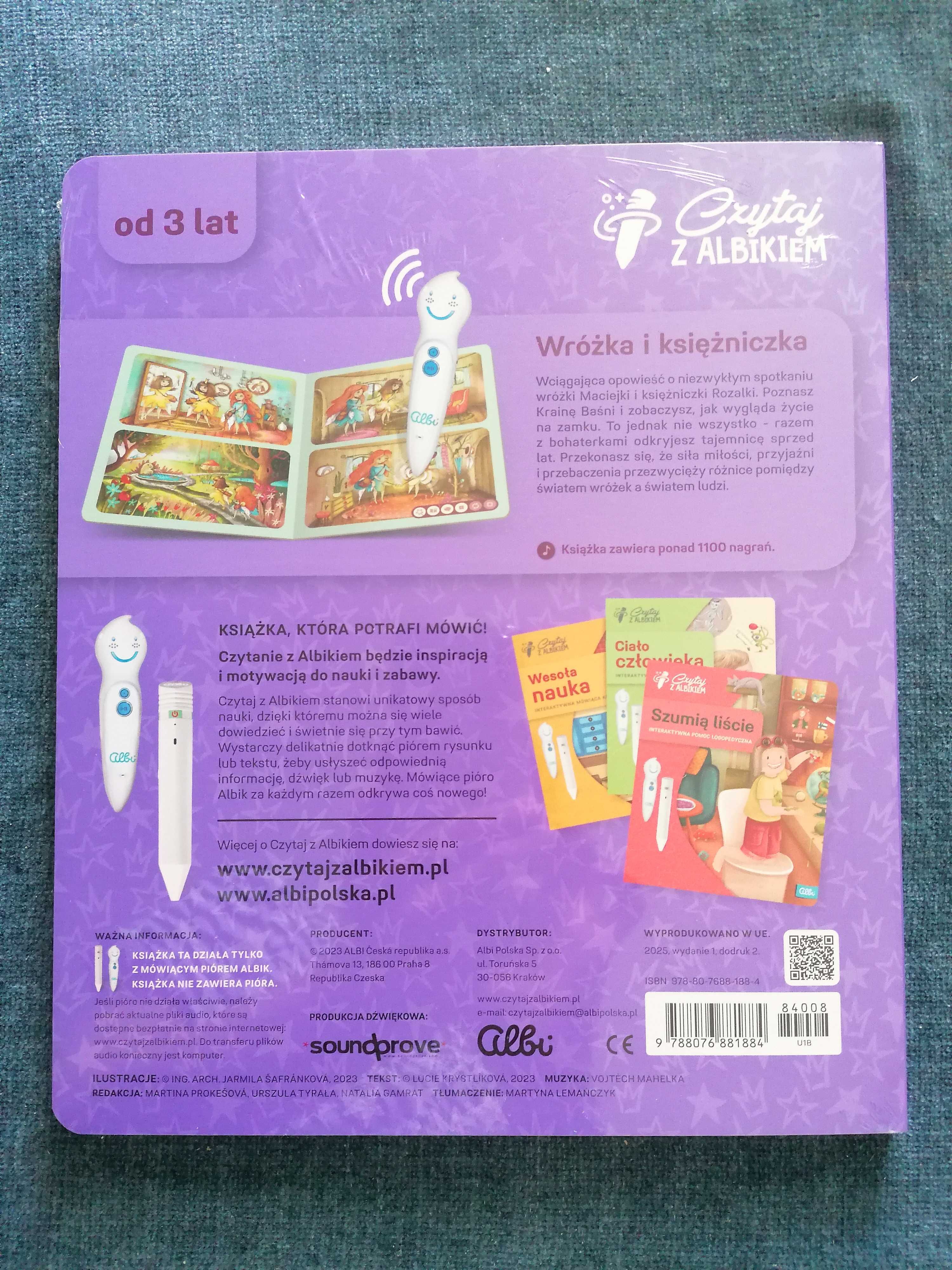 Albik KSIĄŻKA Wróżka i księżniczka z serii Czytaj z Albikiem